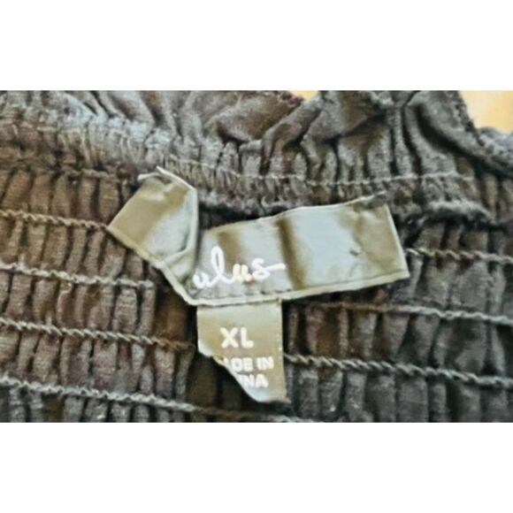 NWT Lulu's Black Stretch Tube Top XL Sexy Crop Chic Skater Boho Stretchy - Picture 6 of 8